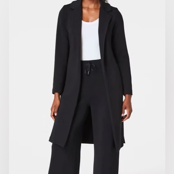 SPANX Jackets & Blazers - Spanx AirEssentials Long Open Front Jacket Size Medium Black